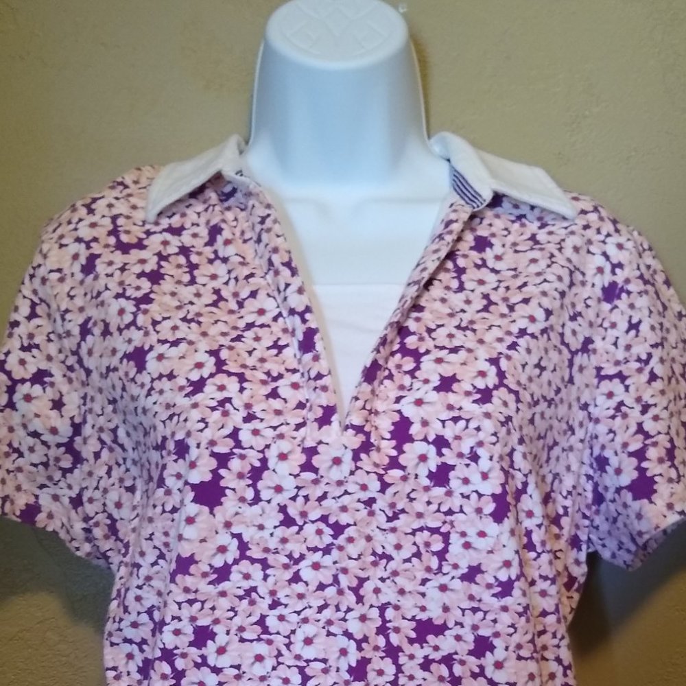 Laura Scott Floral Top Size XL